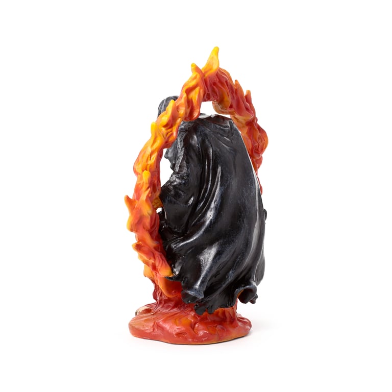 Resin Death Ring of Fire Tea Light Holder - Perfect Halloween Decoration
