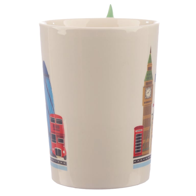 London Big Ben Shaped Handle Ceramic Mug - 400ml Food Safe Gift