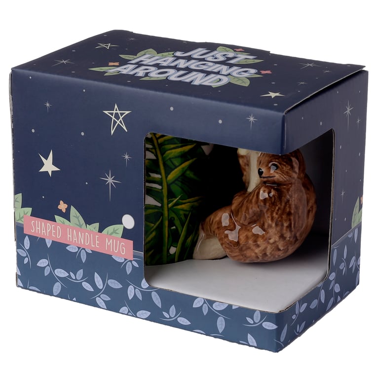 Dolomite Ceramic Jungle Explorer Sloth Mug - 400ml Food Safe Shaped Handle Design