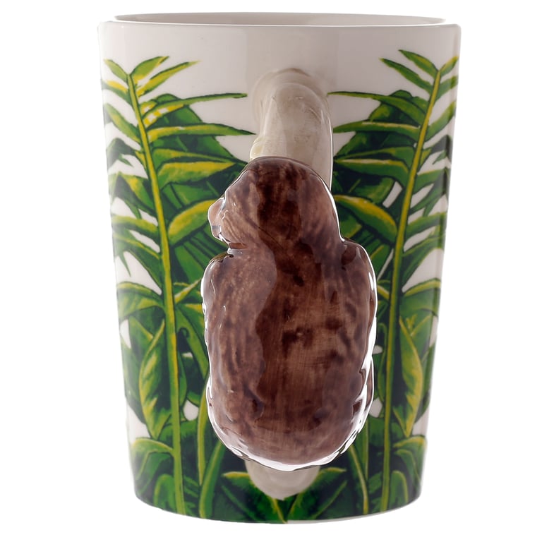 Dolomite Ceramic Jungle Explorer Sloth Mug - 400ml Food Safe Shaped Handle Design