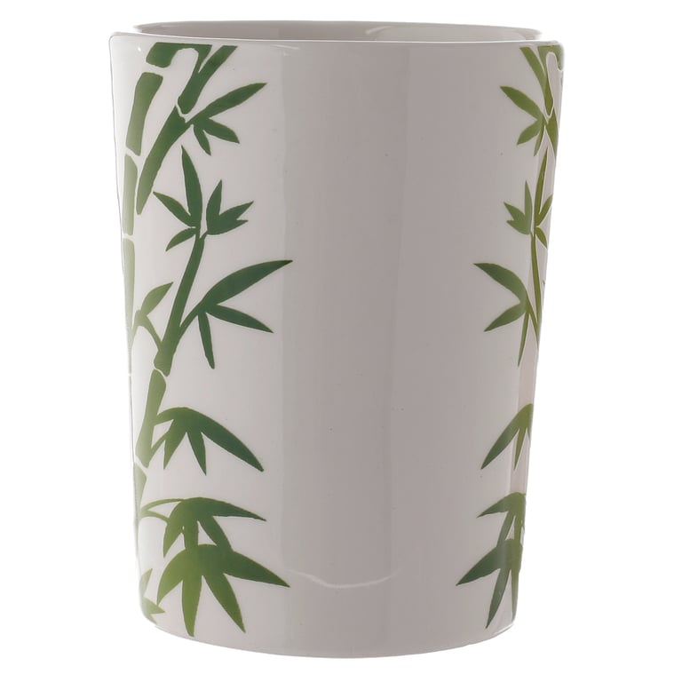 Ceramic Panda Mug with Bamboo Decal - 400ml Food Safe and Microwave Not Recommended