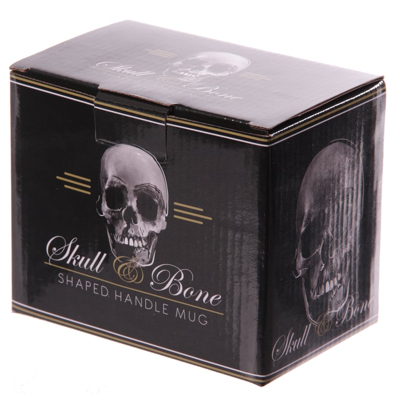 Dolomite Ceramic Skeleton Mug - 400ml, Microwave and Dishwasher Not Recommended