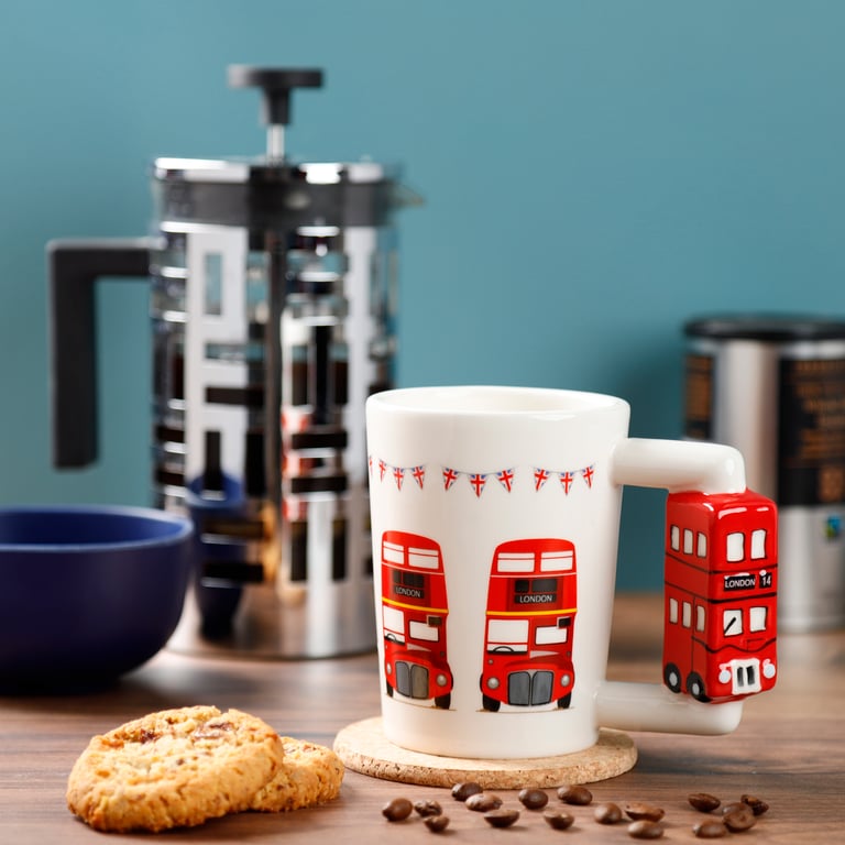 London Icons Red Routemaster Bus Ceramic Mug - 400ml Food Safe Dishware