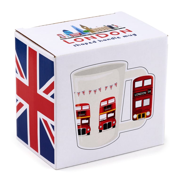 London Icons Red Routemaster Bus Ceramic Mug - 400ml Food Safe Dishware