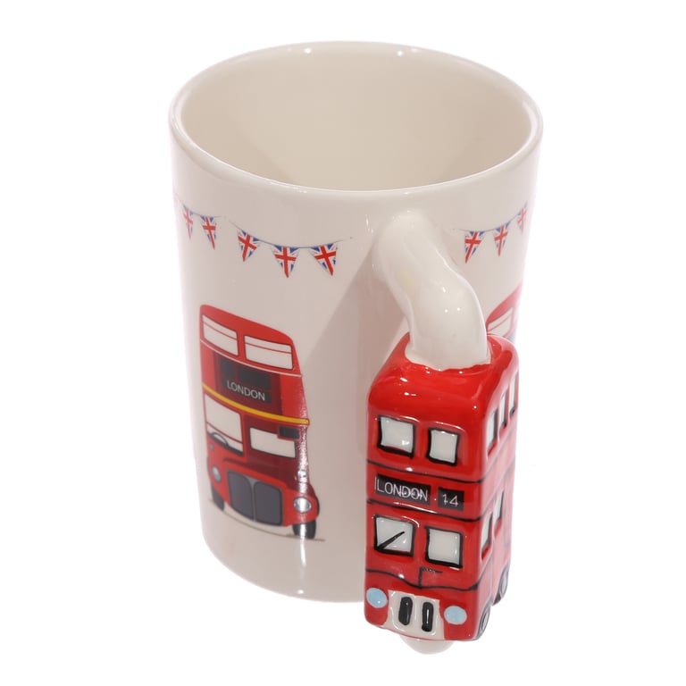 London Icons Red Routemaster Bus Ceramic Mug - 400ml Food Safe Dishware