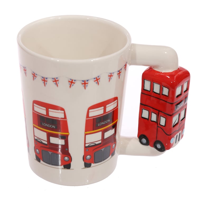 London Icons Red Routemaster Bus Ceramic Mug - 400ml Food Safe Dishware