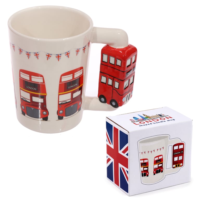 London Icons Red Routemaster Bus Ceramic Mug - 400ml Food Safe Dishware