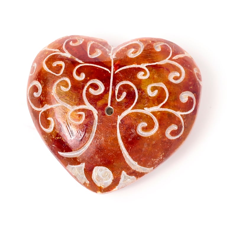 Carved Soapstone Ashcatcher Incense Burner - Chakra Tree of Life Holder