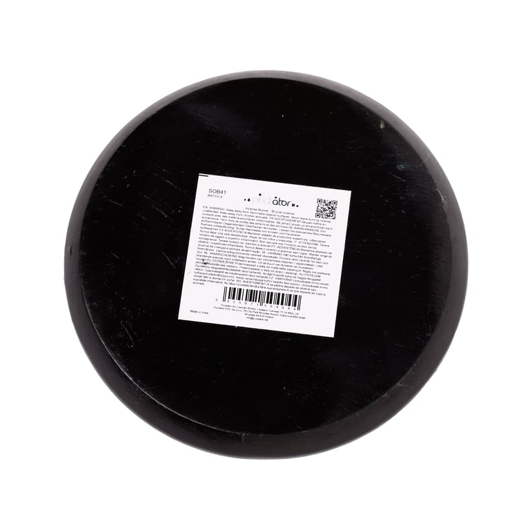 Soapstone Chakra Pentacle Incense Burner Dish for Sticks and Cones