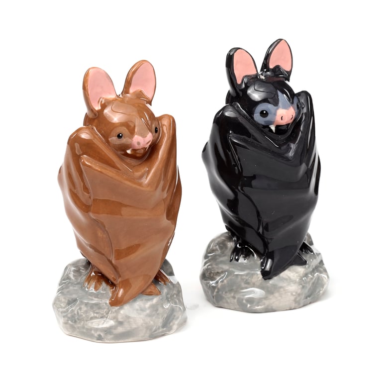 Dolomite Ceramic Salt & Pepper Set - Handmade Kitchen Essentials
