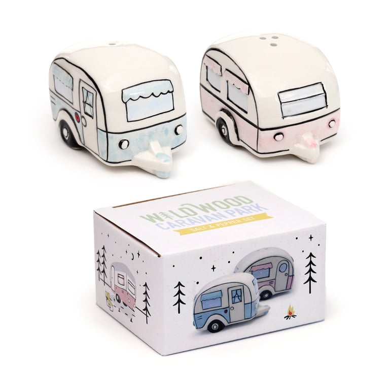 Dolomite Ceramic Salt & Pepper Set - Home Kitchen Essentials