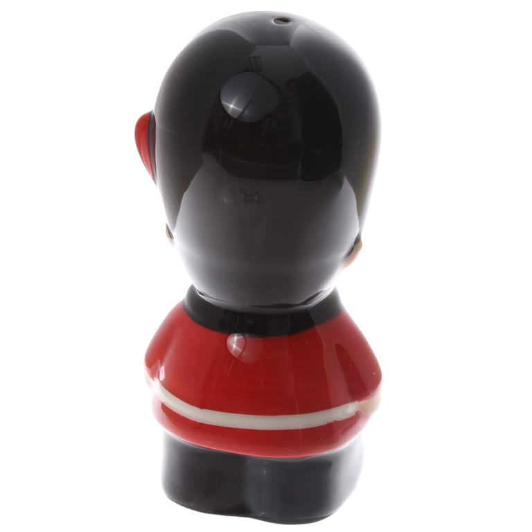 Ceramic Salt & Pepper Set - London Guardsman, Handcrafted Dolomite Material, Food Safe Shakers
