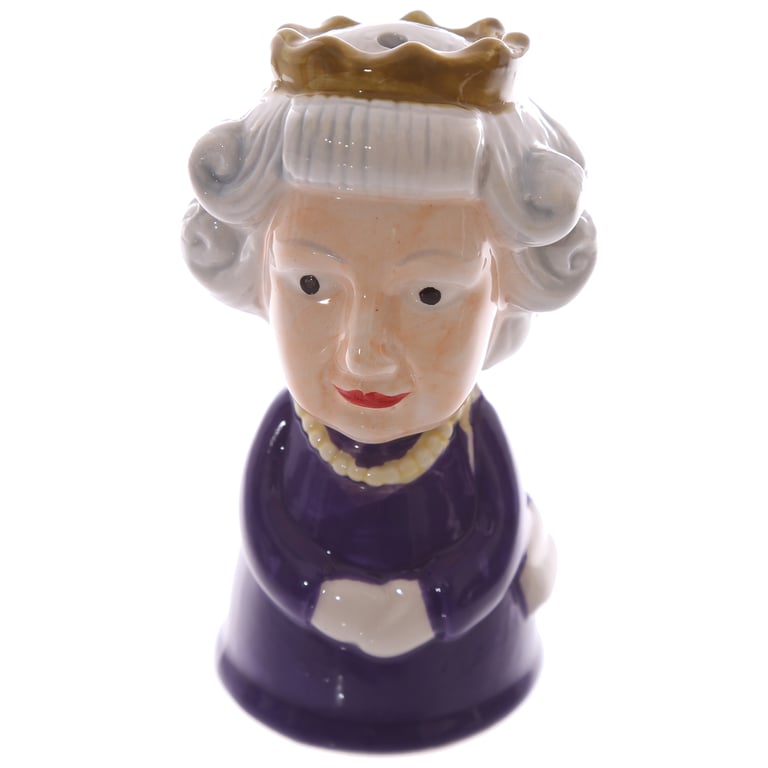 Ceramic Queen & Corgi Salt and Pepper Set - Food Safe, Handcrafted Dolomite Material