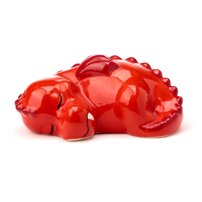 Ceramic Salt & Pepper Set - Red Dragon Food Safe, Ceramic Design
