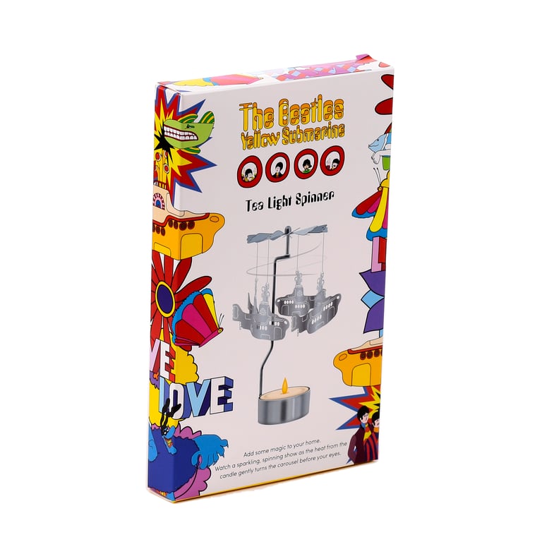 Yellow Submarine Spinning Tea Light Carousel Candle Holder - Aluminium & Stainless Steel Construction
