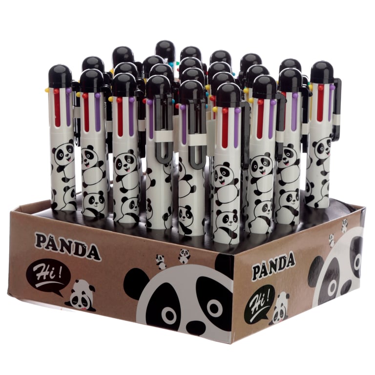 ABS Plastic Multi Colour Pen - 6 Colours, CE/UKCA Marked, Safety Design for Children
