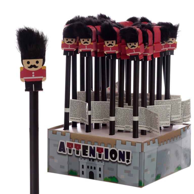 Fun Guardsman CE Marked HB Pencil and Safety Eraser Set for Kids