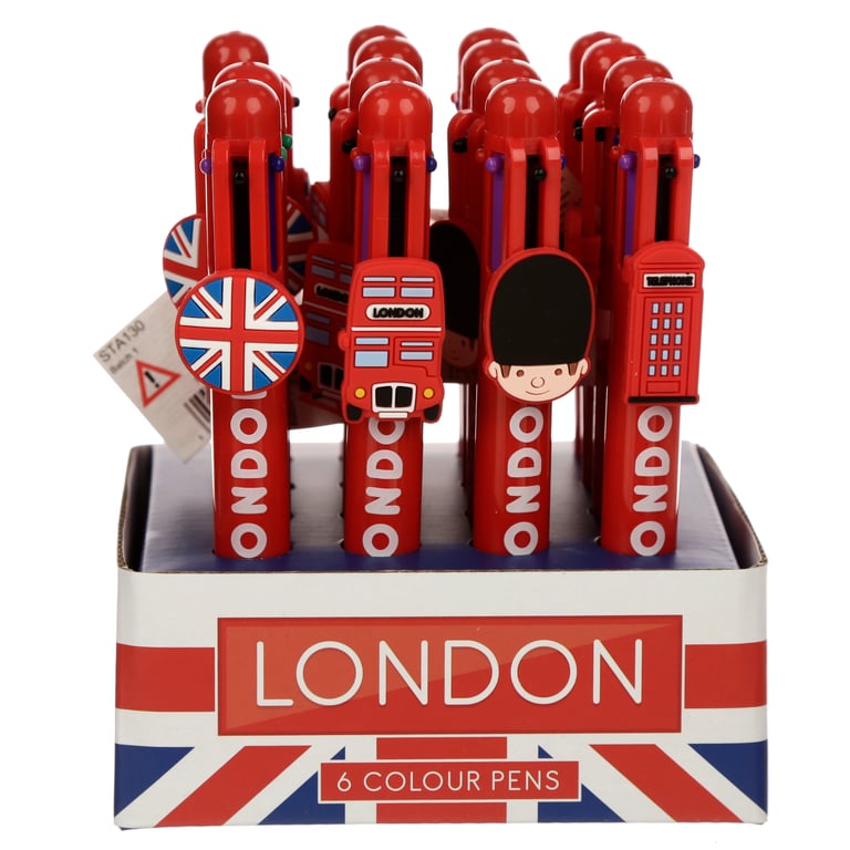 CE Marked 6 Colour Multi Pen - Plastic and Durable Design
