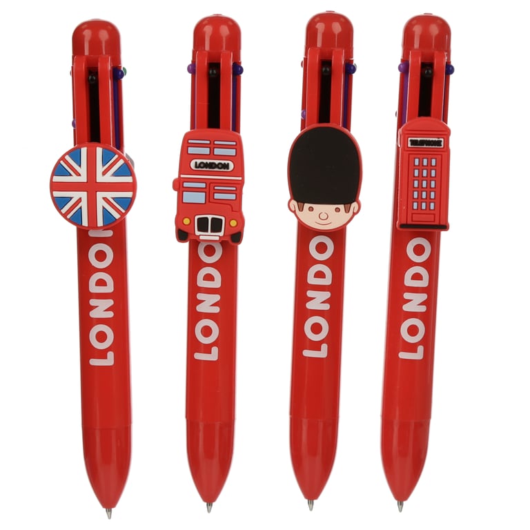 CE Marked 6 Colour Multi Pen - Plastic and Durable Design