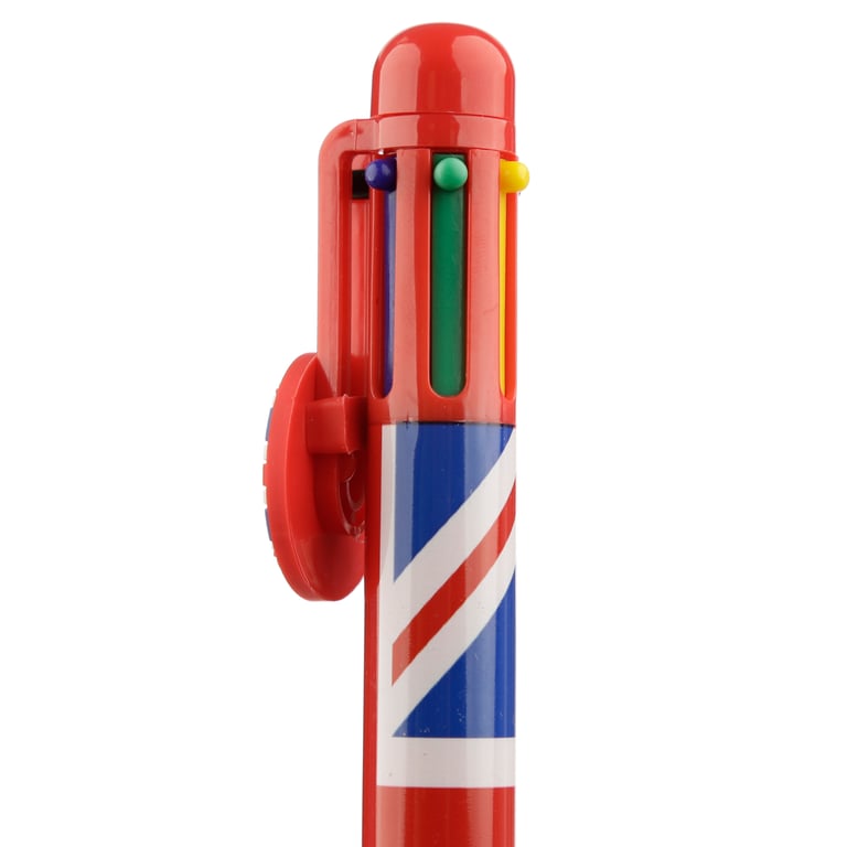 London Union Jack 6 Colour Multi Pen - CE/UKCA Marked & Child Safe Office Supply