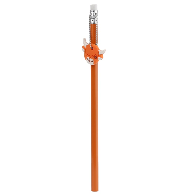 CE Marked PVC Charm Pencils Set - Highland Coo Cow Educational Toys for Kids