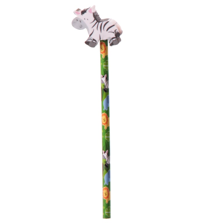 Novelty Kids Jungle Pencils - CE Marked, EN71 Compliant HB Pencils for Children