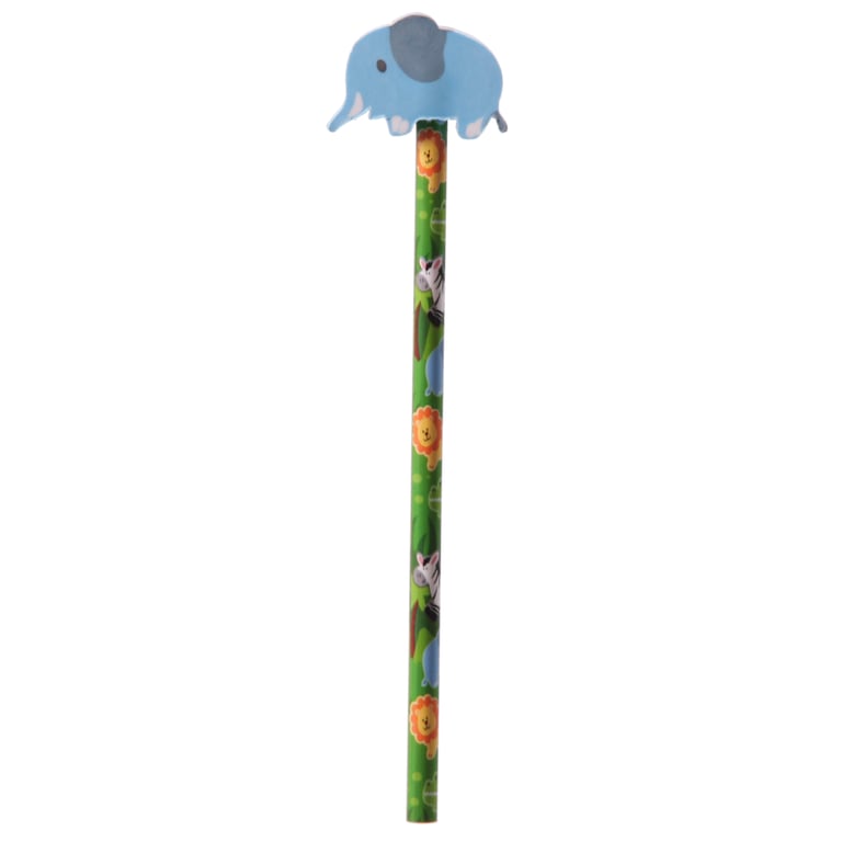 Novelty Kids Jungle Pencils - CE Marked, EN71 Compliant HB Pencils for Children