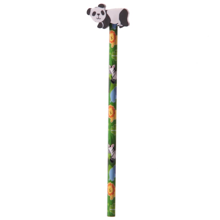 Novelty Kids Jungle Pencils - CE Marked, EN71 Compliant HB Pencils for Children