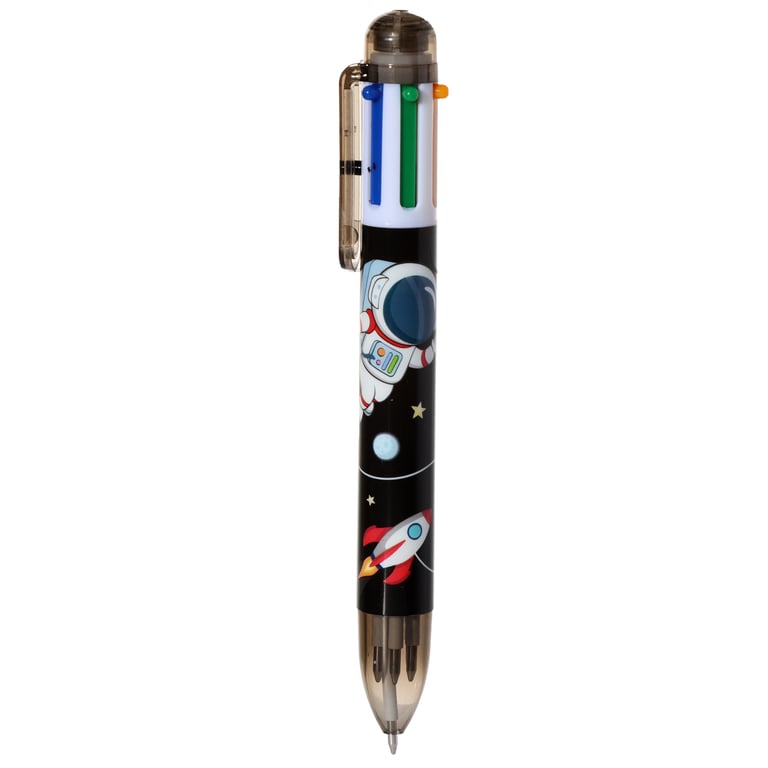 Multi Colour Pen (6 Colours) - CE Marked & EN71 Compliant Plastic Writing Instrument by Hello Space