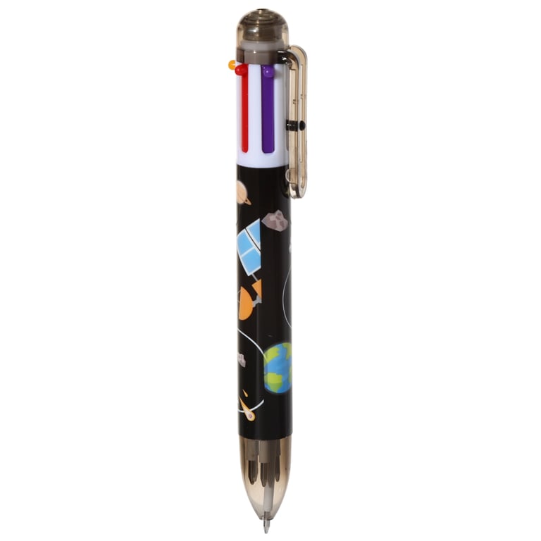 Multi Colour Pen (6 Colours) - CE Marked & EN71 Compliant Plastic Writing Instrument by Hello Space