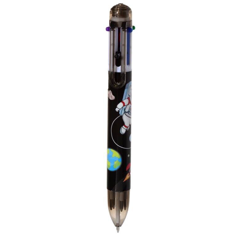 Multi Colour Pen (6 Colours) - CE Marked & EN71 Compliant Plastic Writing Instrument by Hello Space