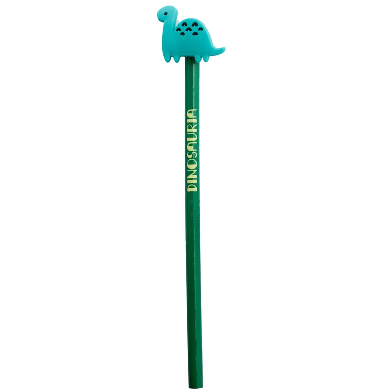 Pencil with PVC Topper - Dinosauria Design Wood Pencil for School Drawing Tool
