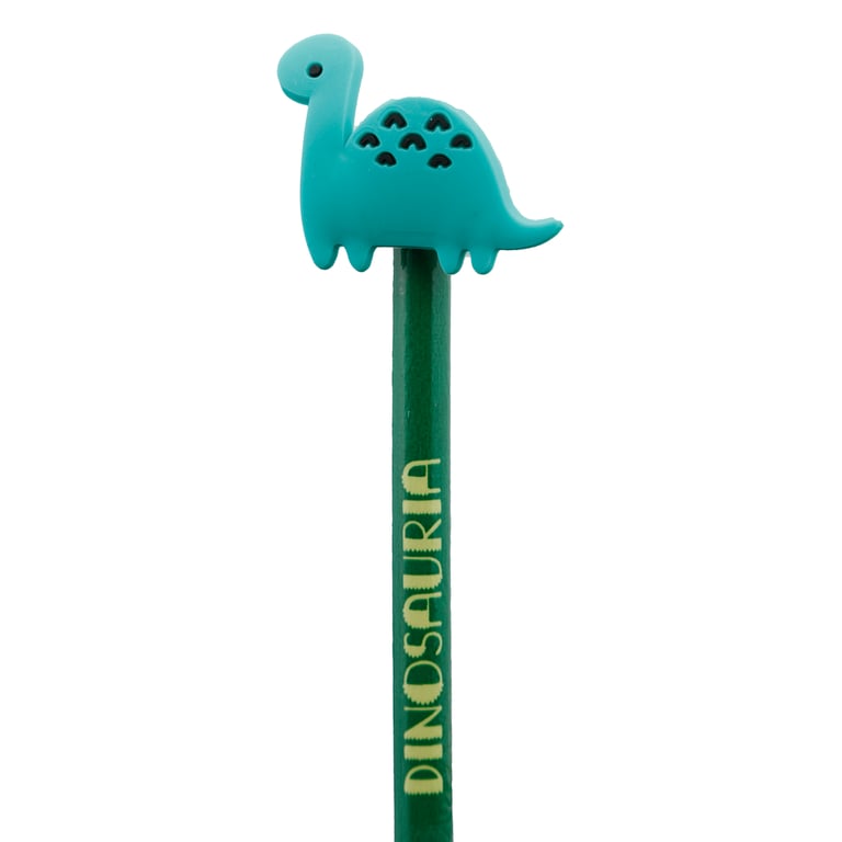 Pencil with PVC Topper - Dinosauria Design Wood Pencil for School Drawing Tool