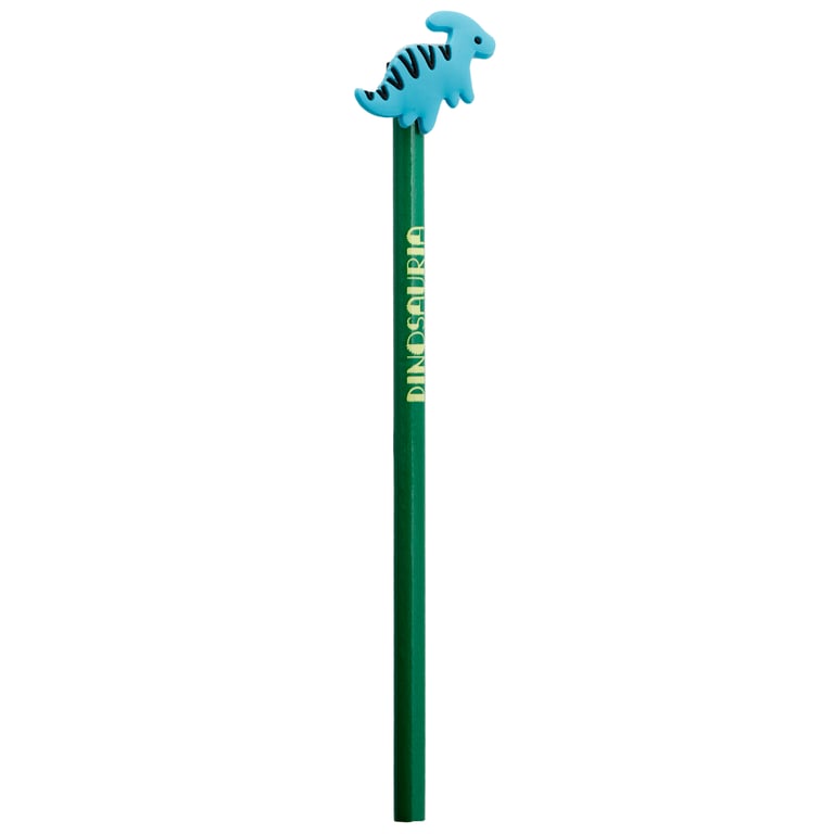 Pencil with PVC Topper - Dinosauria Design Wood Pencil for School Drawing Tool