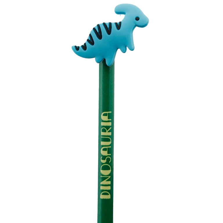 Pencil with PVC Topper - Dinosauria Design Wood Pencil for School Drawing Tool