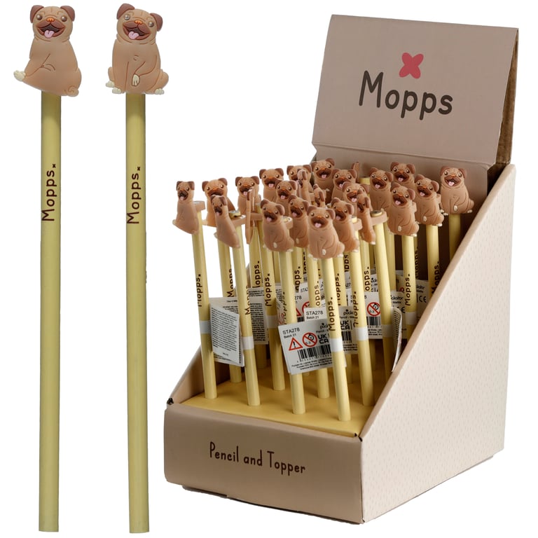 Wood Pencil with PVC Topper - Durable Writing Tool Made from Poplar Wood and PVC