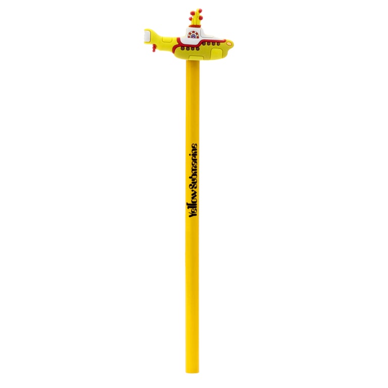 Licensed Beatles Yellow Submarine Pencil - Poplar Wood with PVC Topper