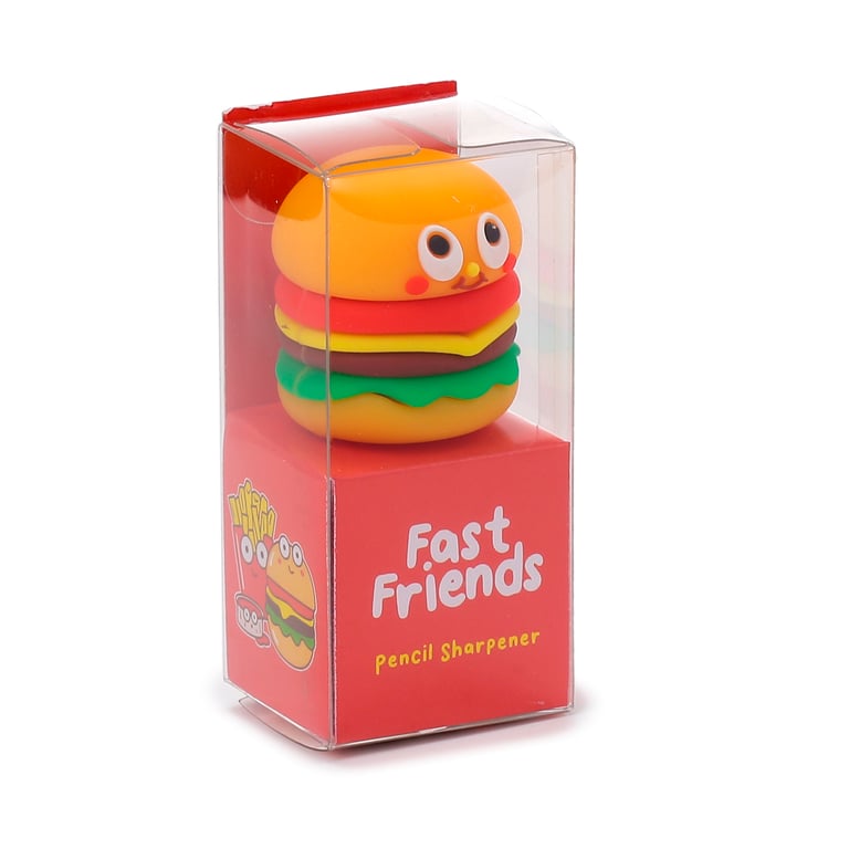 Plastic Pencil Sharpener - Fast Food - CE Marked & EN71 Compliant