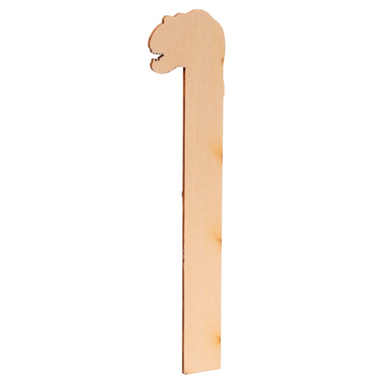 15cm Wooden Ruler - Poplar Wood Measuring Tool by Dinosauria