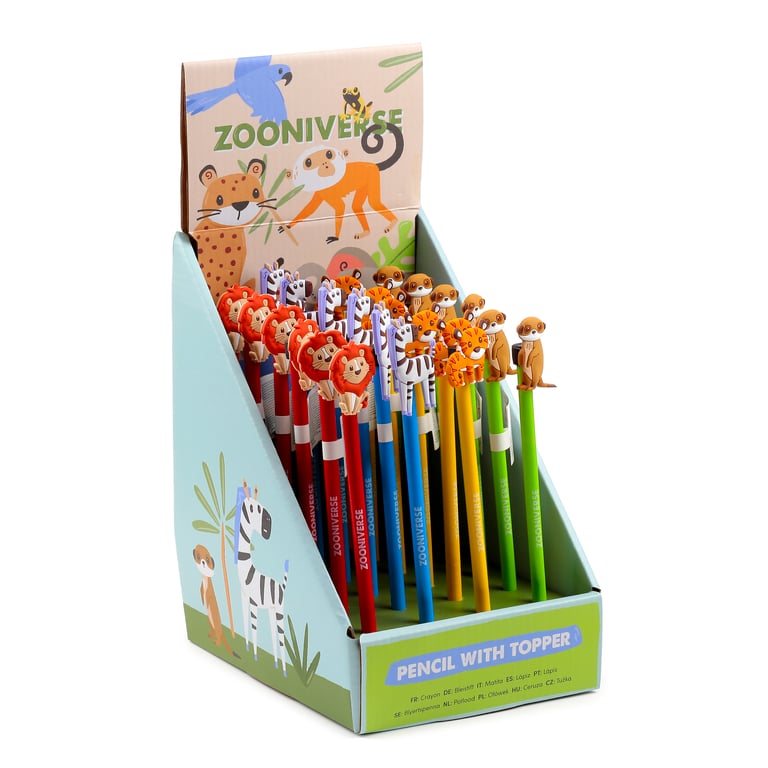 Pencil with PVC Topper - CE & UKCA Marked, EN71 Compliant and Non-Toxic