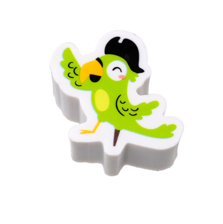CE Marked 3 Piece Rubber Eraser Set - Jolly Rogers Pirate Edition
