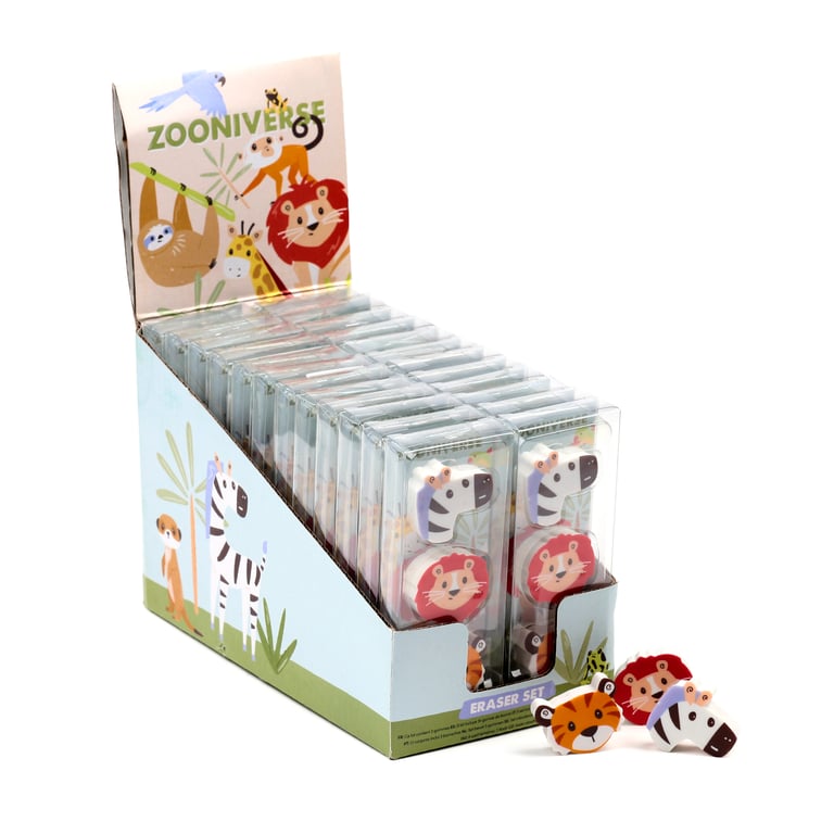 Rubber Eraser 3 Piece Set - CE & EN71 Compliant