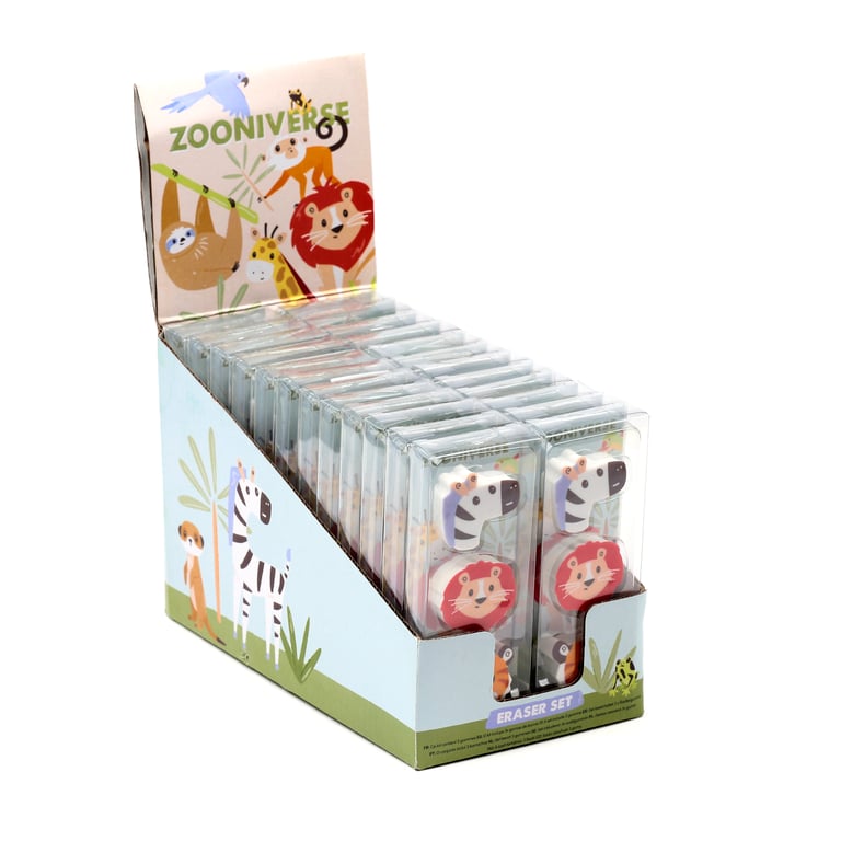 Rubber Eraser 3 Piece Set - CE & EN71 Compliant