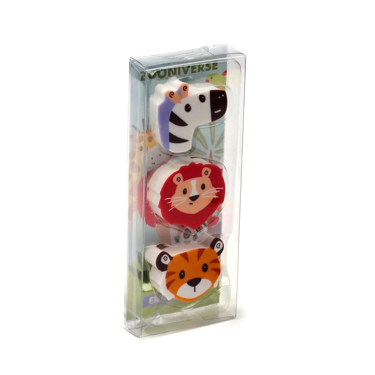 Rubber Eraser 3 Piece Set - CE & EN71 Compliant