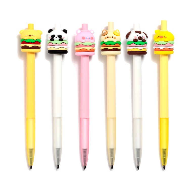 Everlasting Pencil - Foodiemals Cute Hamburger, CE Marked & EN71 Certified, No Sharpening Required