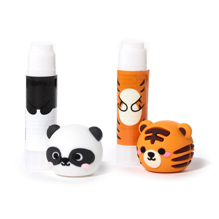 Adoramals Wild PVA/PVP Glue Stick - CE & EN71 Compliant, Kid Safe Adhesive