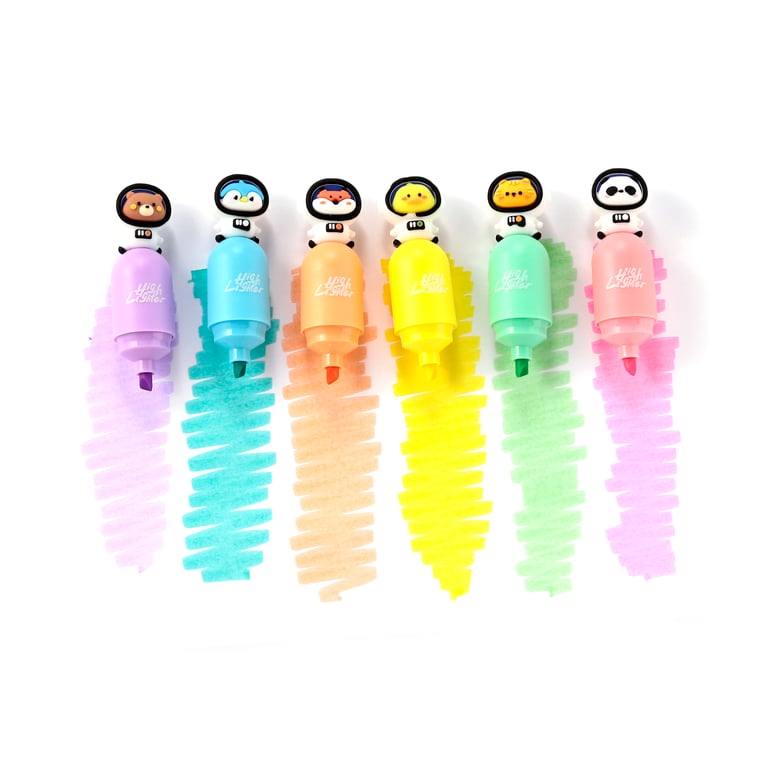 Space Team CE Marked Plastic Highlighter - Child Safe and EN71 Compliant