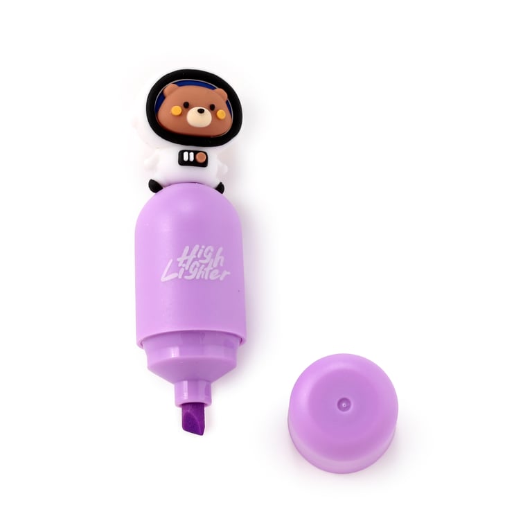 Space Team CE Marked Plastic Highlighter - Child Safe and EN71 Compliant