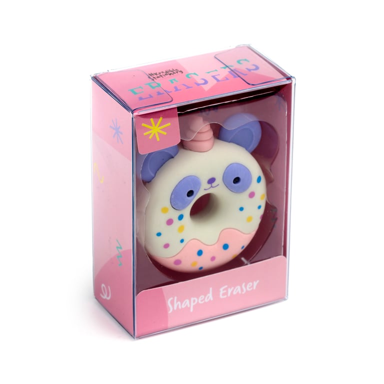 Rubber Unicorn Donut Eraser - CE/UKCA Marked & EN71 Certified