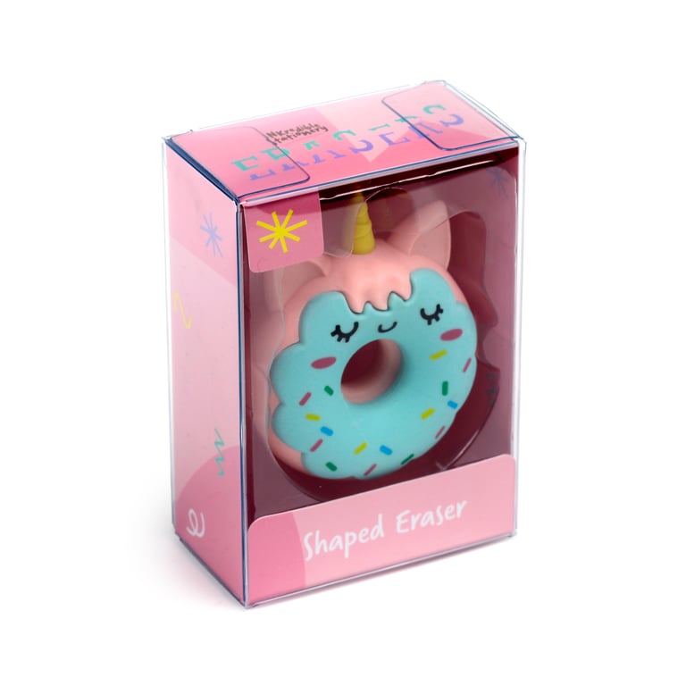 Rubber Unicorn Donut Eraser - CE/UKCA Marked & EN71 Certified